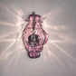 Sylcom Tiepolo 1437-INOX-AMT Amethyst Wall lamp in Rough Steel Metal Finish