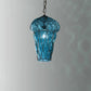 Sylcom Tiepolo 1443/30-INOX-DEN Blue Denim Suspension in Rough Steel Metal Finish