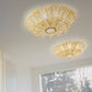 Sylcom Tribuno 470/97-B-ORO 24 Kt Gold Ceiling Lamp in White Metal Finish