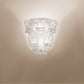 Sylcom Tribuno 471/A5-B-AMB Amber Wall Lamp in White Metal Finish