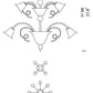 Sylcom Venier 1420/8+4-K-BL.CR Milk White and Clear Chandelier in Polished Chrome Metal Finish