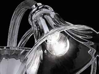 Sylcom Venier 1421/3-K-GRY Gray Ceiling Lamp in Polished Chrome Metal Finish