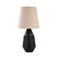 TOV Furniture Allyson Black Brass Base Table Lamp With Taupe Lamp Shade