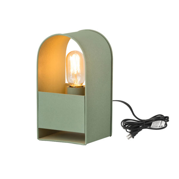 TOV Furniture Arther Green Table Lamp With Bold Design and Rounded Silhouette