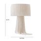 TOV Furniture Atolla Tassel Table Lamp in Cream Finish