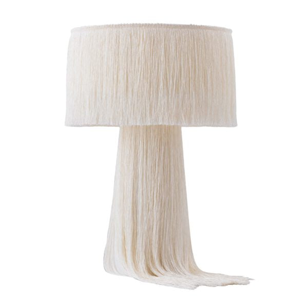 TOV Furniture Atolla Tassel Table Lamp in Cream Finish