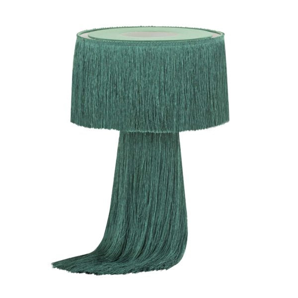 TOV Furniture Atolla Tassel Table Lamp in Emerald Finish