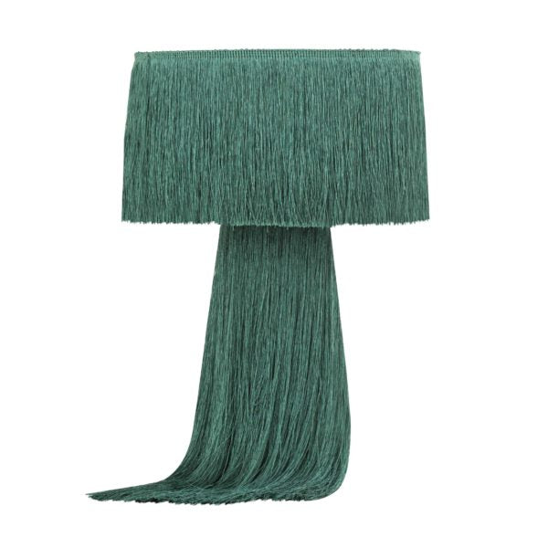 TOV Furniture Atolla Tassel Table Lamp in Emerald Finish