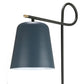 TOV Furniture Babel Marble Base Floor Lamp in Gray Conical Shade