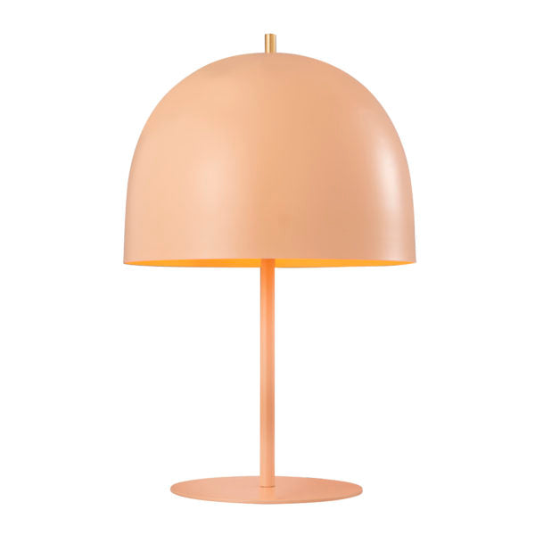 TOV Furniture Bree Iron Base Table Lamp With Conical Shade in Blush Finish