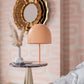 TOV Furniture Bree Iron Base Table Lamp With Conical Shade in Blush Finish