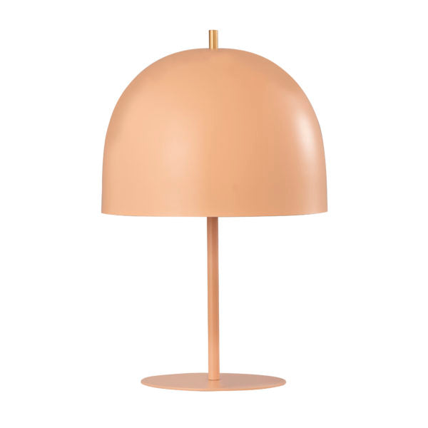 TOV Furniture Bree Iron Base Table Lamp With Conical Shade in Blush Finish