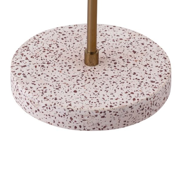 TOV Furniture Emory Concrete Base Table Lamp in Brass Shade Finish