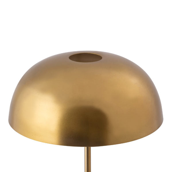 TOV Furniture Emory Concrete Base Table Lamp in Brass Shade Finish