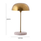 TOV Furniture Emory Concrete Base Table Lamp in Brass Shade Finish