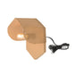 TOV Furniture Hexagon Bare Bulb Wall Sconce in Tan Finish