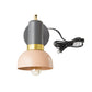 TOV Furniture Juku Blush Dome Shade Wall Sconce in Gray Finish