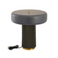 TOV Furniture Kamryn Iron Base Table Lamp With Dome Lamp Shade in Gray & Olive Finish