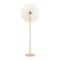 TOV Furniture Kochi Floor Lamp With Perforated Shade in Matte Blush Finish