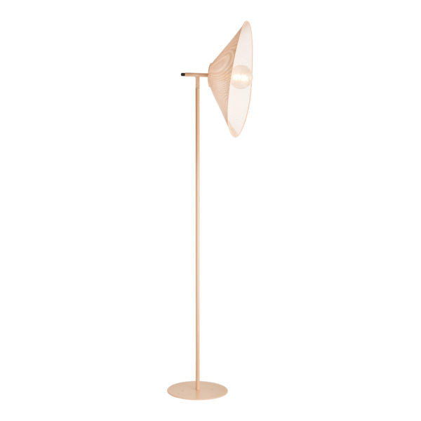 TOV Furniture Kochi Floor Lamp With Perforated Shade in Matte Blush Finish