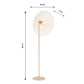 TOV Furniture Kochi Floor Lamp With Perforated Shade in Matte Blush Finish