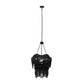 TOV Furniture Porto Beaded Chandelier in Black Finish