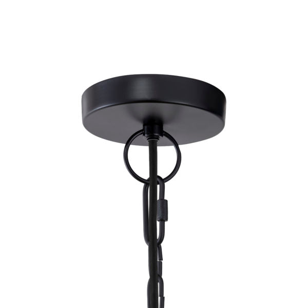 TOV Furniture Porto Beaded Chandelier in Black Finish