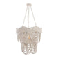 TOV Furniture Porto Beaded Chandelier in Ivory Finish