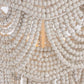 TOV Furniture Porto Beaded Chandelier in Ivory Finish