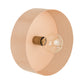 TOV Furniture Round Bare Bulb Wall Sconce in Blush Finish