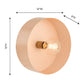 TOV Furniture Round Bare Bulb Wall Sconce in Blush Finish