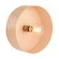 TOV Furniture Round Bare Bulb Wall Sconce in Blush Finish