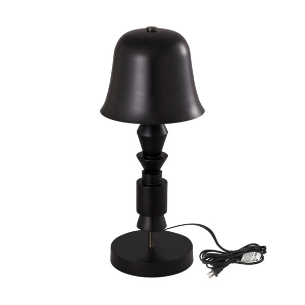 TOV Furniture Serengeti Wood Base Table Lamp in Black Finish