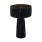 TOV Furniture Shelby Rafia Rattan Table Lamp in Black Finish