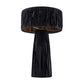 TOV Furniture Shelby Rafia Rattan Table Lamp in Black Finish