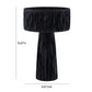 TOV Furniture Shelby Rafia Rattan Table Lamp in Black Finish