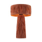 TOV Furniture Shelby Rafia Rattan Table Lamp in Brick Red Finish