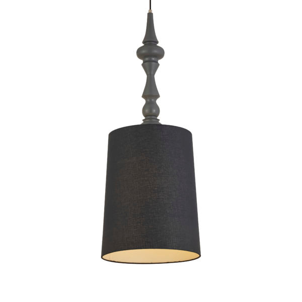 TOV Furniture Yaretzi Iron Base Pendant Light With Black Silhouette Shade