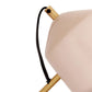 TOV Furniture Zaphire Wall Sconce With Blush Conical Shade and Angular Brass Neck