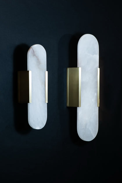 The Vault 22" Lennox Alabaster Wall Sconce