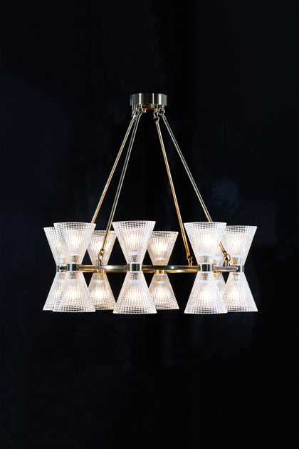 The Vault Boston Glass Chandelier