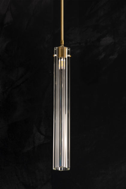 The Vault Eden Single Pendant - Satin Brass