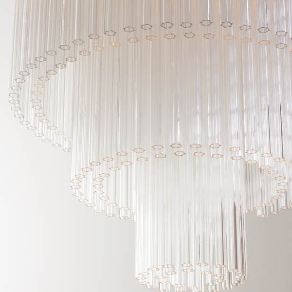 The Vault Jade Glass Chandelier