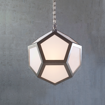 The Vault Lamont Antique Pendant Light - Satin Stainless Steel