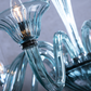 The Vault Marcella Venetian Blue Glass Chandelier