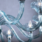 The Vault Marcella Venetian Blue Glass Chandelier