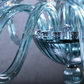 The Vault Marcella Venetian Blue Glass Chandelier