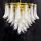 The Vault Marielle Mid Century White Petal Chandelier