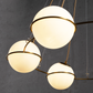 The Vault Orion Milk Glass Globe Chandelier