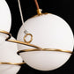 The Vault Orion Milk Glass Globe Chandelier